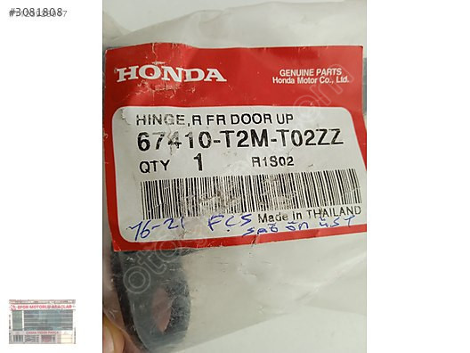 HONDA CIVIC FC5 SIFIR ORJİNAL SAĞ ÖN ÜST KAPI MENTEŞE 16-21