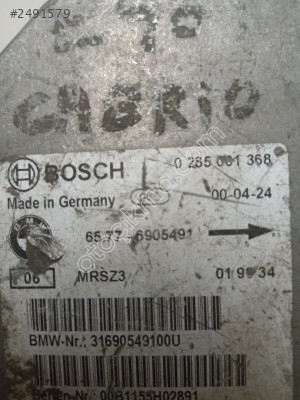 BMW E46 airbag beyni 0285001368