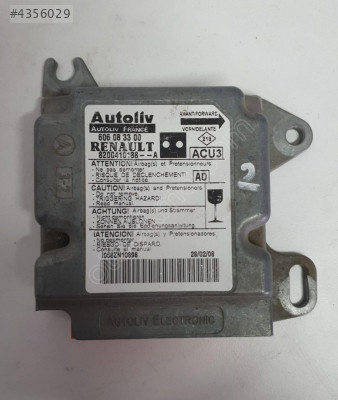 renault kango 2005 çıkma orjinal airbag beyni (son fiyat)