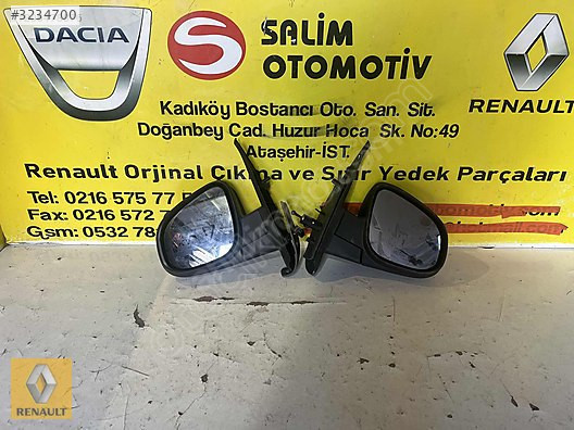 RENAULT KANGO ÇIKMA ORJİNAL SAĞ SOL AYNA VE DİĞER PARÇALARI