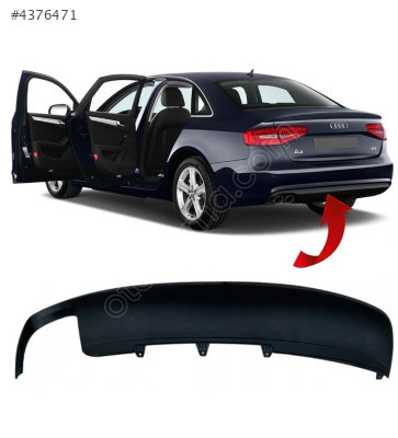 8K0807521G AUDI A4 2013-2016  ARKA TAMPON SPOYLERİ SOL TEK ÇIKIŞ