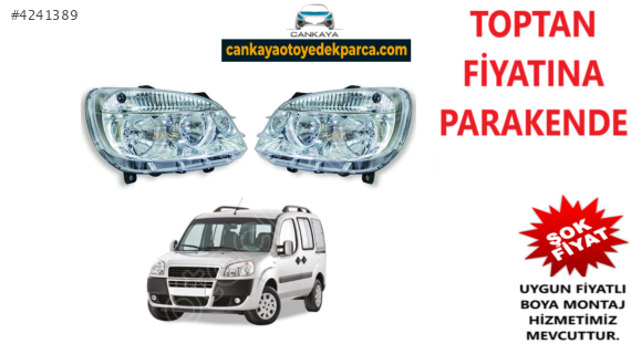 FİAT DOBLO SAĞSOL ÖN FAR SIFIR ADET FİYAT 20052010  51805934