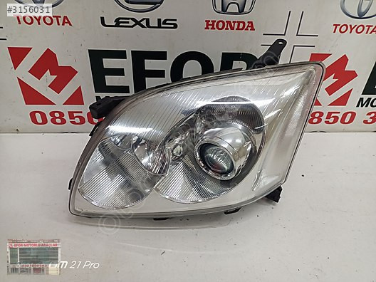 TOYOTA AVENSİS XENON SOL FAR ÇIKMA ORİJİNAL PARÇA 2002-2007
