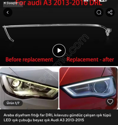 AUDİ A3 2013 MODEL 1 FARLIK LED CUBUGU