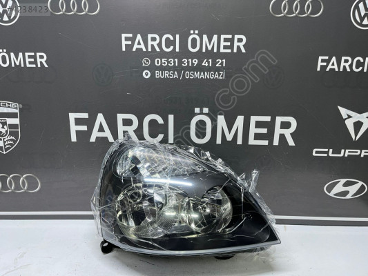 RENAULT CLİO 2 SAĞ ÖN FAR SIFIR İÇİ SİYAH