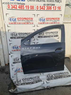 2013/2017 DACİA SANDERO STEPWAY FÜME SOL ÖN KAPI ORJİNAL BOYASIZ