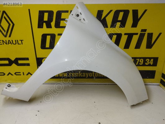 631007609R RENAULT CLİO 4 SAĞ ÖN ÇAMURLUK BEYAZ ORJ ÇIKMA RENKAY