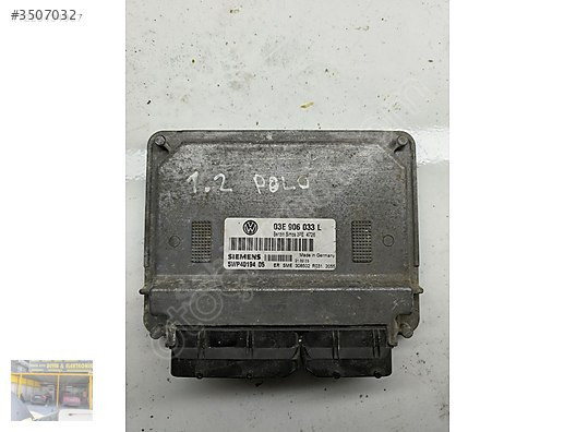 03E 906 033 L - 5WP44301 07 - SİMOS 3PE vw polo 1.2 MOTOR BEYNİ