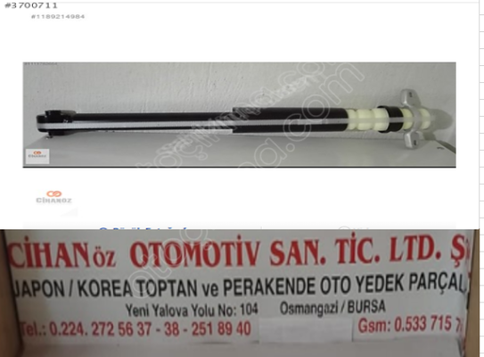 Hyundai i20 2015-Arka Amortisör Sağ  Sol TAKIM.