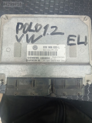 03E906033L 5WP4019405 MOTOR BEYNI VOLKSWAGEN POLO 1.2 SIMOS 3PE