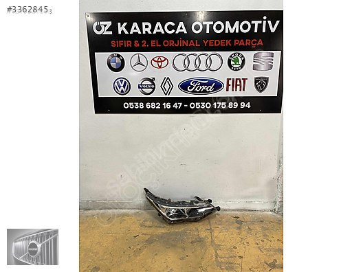 2016-2018 TOYOTA COROLLA ÇIKMA ORJİNAL SAĞ ÖN FAR LEDLİ
