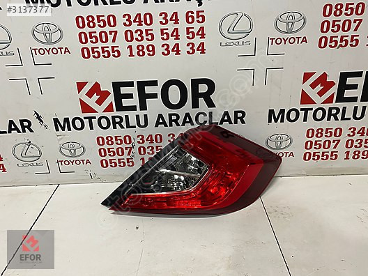 HONDA CİVİC SIFIR SOL DIŞ STOP 16-21 OEM NO: 33550-TEX-Y01