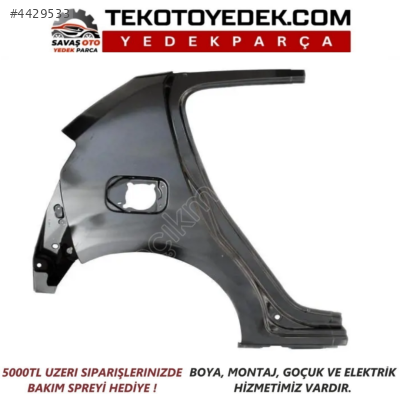 SANDERO ARKA ÇAMURLUK SAĞ SOL 2008 VE ÜZERİ / KAMPANYA