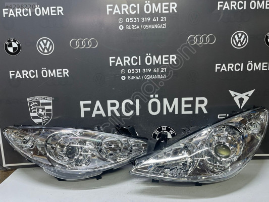 PEUGEOT 307  2006- SAĞ-SOL TAKIM ÖN FAR SIFIR MERCEKLİ