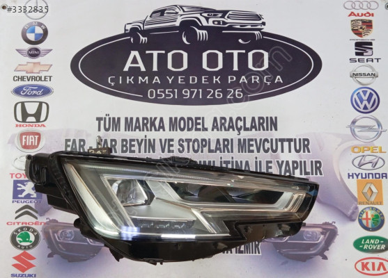 AUDİ A4 ORJİNAL ÇIKMA SAĞ  FAR 8W0941232