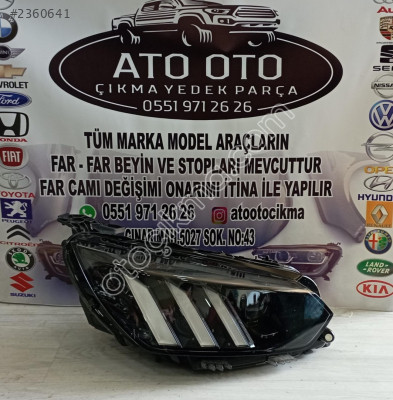 PEUGEOT 208 ORJİNAL ÇIKMA SAĞ FAR