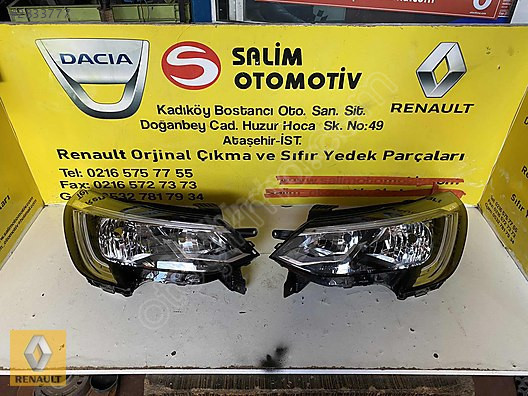 Renault Taliant Orjinal Sıfır Sağ-Sol Far ve Ek Parçalar