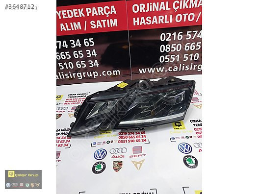 SKODA OCTAVİA 2017-2020 SOL FAR ÇIKMA SÖKME YEDEK PARÇA