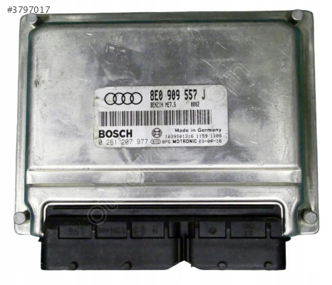 Audi A4 B6 A6 2.0 Motor Beyni / 8E0 909 557 J / 0261207977 ME7