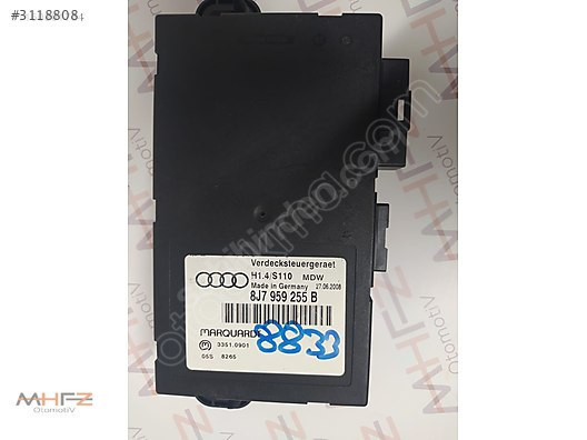 8J7959255B AUDİ TT 2007-2014 HİDROLİK TENTE KONTROL UNİTESİ
