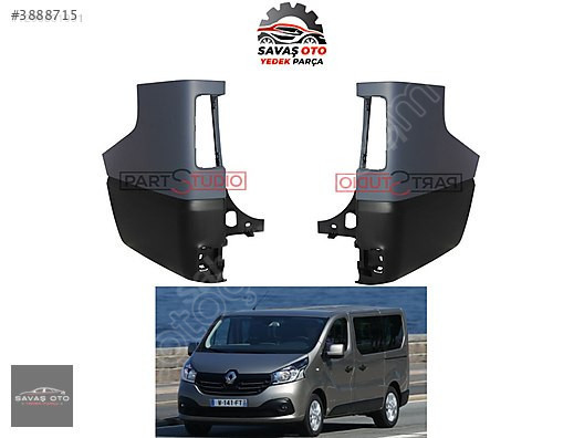RENAULT TRAFİC ARKA TAMPON KÖŞE SAĞ SOL 2014+ CAMLI KASA İÇİN
