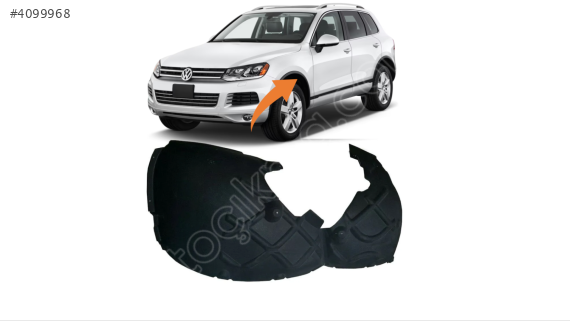 7P6805977A VW TOUAREG 2011-2018 SOL ÖN BÜYÜK ÇAMURLUK DAVLUMBAZI