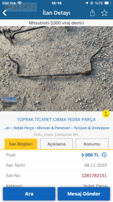 Mitsubishi l300 viraj demiri