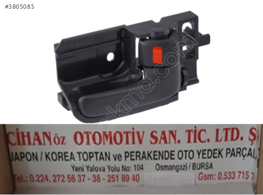 TOYOTA COROLLA KAPI KOLU İÇ SAĞ-SOL AE111 2003-2005 69205-12200