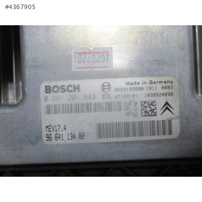 Peugeot 207 1.6 Motor Beyni 0261201643 9664113480 MEV17.4