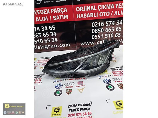 VOLKSWAGEN GOLF 8 LEDLİ SOL FAR ÇIKMA SÖKME YEDEK PARÇA