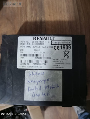 Renault Fluence navigasyon kontrol beyni orijinal