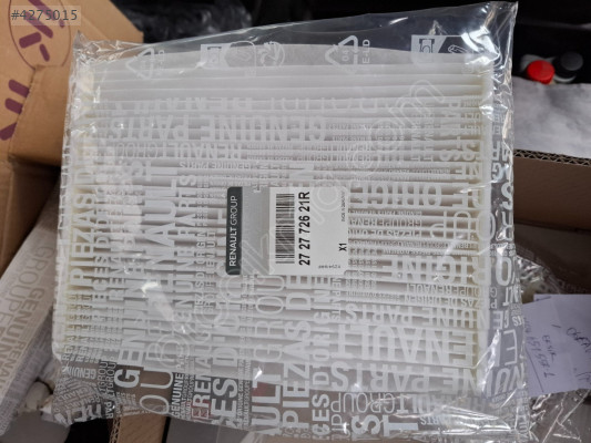 Dacia dokker polen filitresi orjinal sıfır 272772621R 272775340R