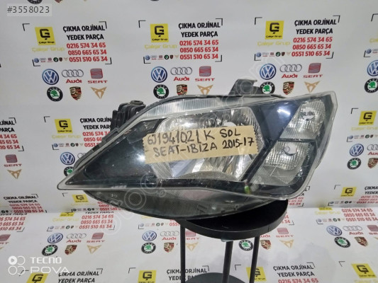 SEAT İBİZA 2013-2017 SOL FAR OEM 6j1941021k