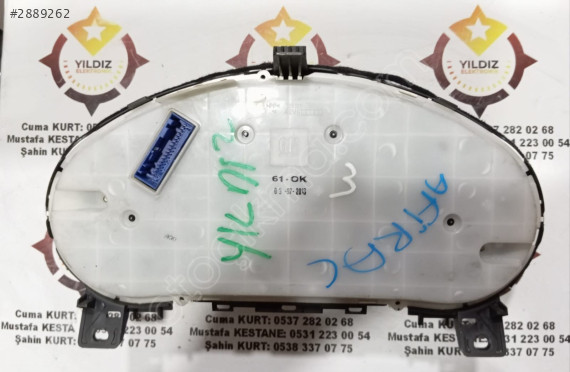​​​​​​​OPEL ZAFIRA CIKMA GOSTERGE SAATI 13433781