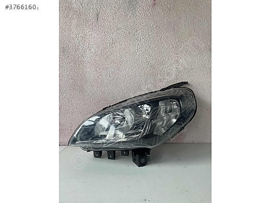 Fiat Doblo 4 sol ön far hatasız orijinal içi siyah far