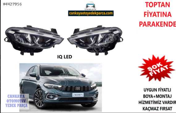 FİAT EGEA 2020ÖN FAR FUL LEDLİ SAĞ/SOL ADET SIFIR -52213282