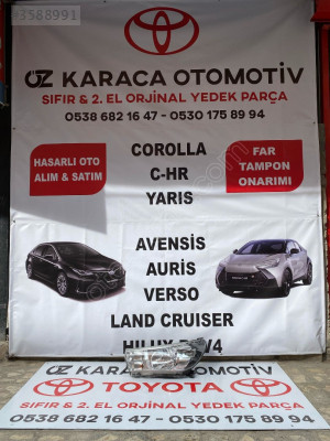 2015-2019 TOYOTA HİLUX ÇIKMA ORJİNAL SOL ÖN FAR