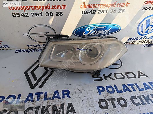 Renault Megane 2 ön sol far orijinal mercekli
