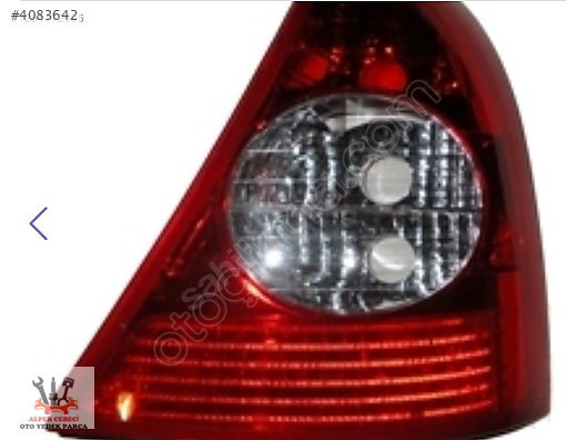 RENAULT CLIO- 2- HB- 2002/2006 STOP SAĞ (KIRMIZI/ORTASI BEYAZ)