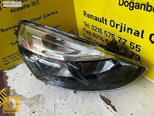 RENAULT CLİO 4 ÇIKMA ORJİNAL ÇIKMA SAĞ ÖN FAR VE DİGER PARÇALARI