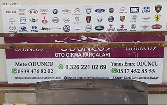 OPEL ASTRA F BAGAJ KAPAĞI BAĞAJ KAPAĞI ORJİNAL ÇIKMA
