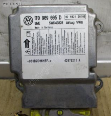 VOLKSWAGEN TOURAN 2005 2015 AİRBAĞ BEYNİ 1T0909605D
