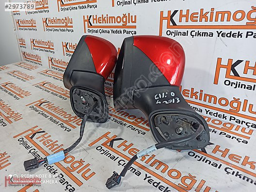 RENAULT CLİO 4 ORJİNAL KAPI AYNASI SOL ELEKTRİKLİ KIRMIZI 963025