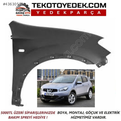 QASHQAIÖN ÇAMURLUK SAĞ SOL  2011 2012 2013 / KAMPANYA