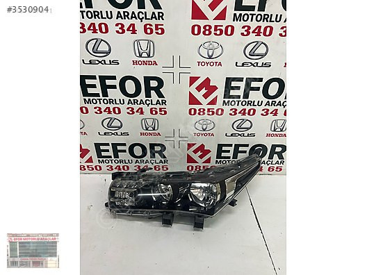 TOYOTA COROLLA SOL FAR ÇIKMA ORJİNAL YEDEK PARÇA 13-15 MODEL
