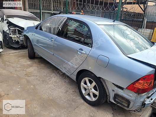 2002-2007 TOYOTA COROLLA SEDAN KAPILARI MEVCUTTUR