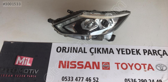 Nissan Qashqai J11 Sağ Ön Far & Diğer Parçalar - Mil Oto
