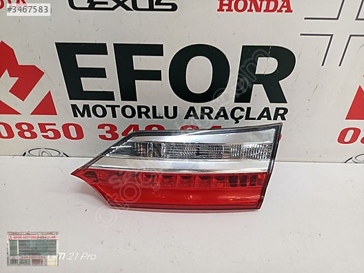 TOYOTA COROLLA SAĞ İÇ LEDLİ STOP ÇIKMA ORİJİNAL PARÇA 2016-2018