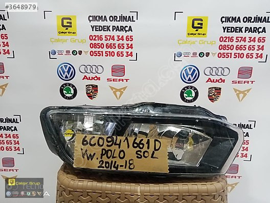 VOLKSWAGEN POLO 2014-2018 SOL SİS FARI OEM 6C0941661D