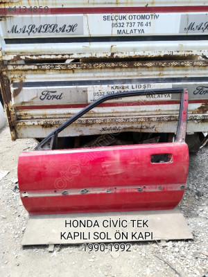 HONDA CİVİC TEK KAPILI ORJİNAL SOL ÖN KAPI 1988-1992